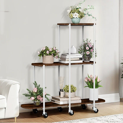 Plant Stand with Wheels Indoor Outdoor Flower Rack Display Tristar Online