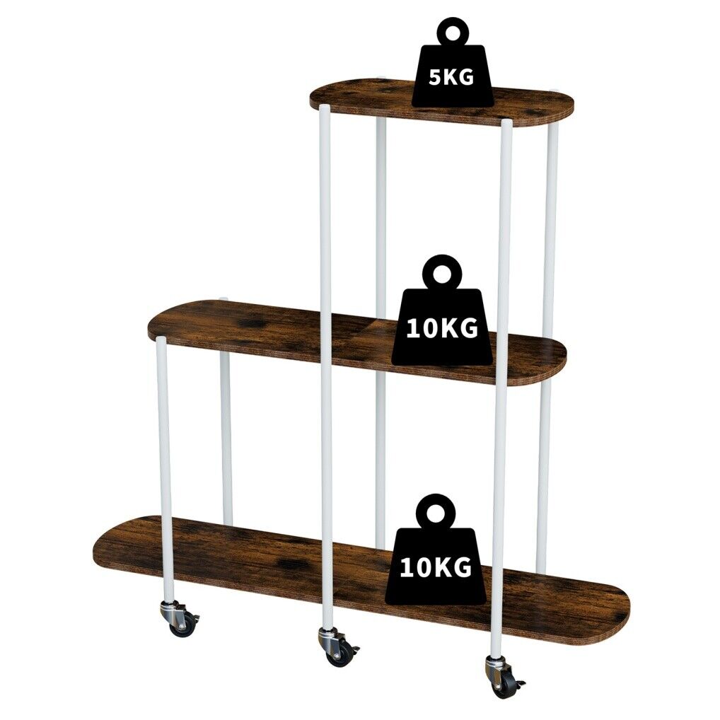 Plant Stand with Wheels Indoor Outdoor Flower Rack Display Tristar Online