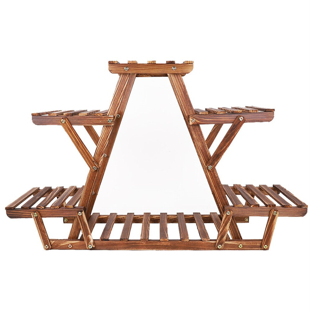 Wooden 6 Tier Plant Stand A-Frame Flower Pot Display Organizer Tristar Online