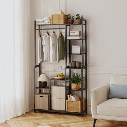 Plant Stand Shelf Rack with Hanging Rod Indoor Outdoor Display Tristar Online