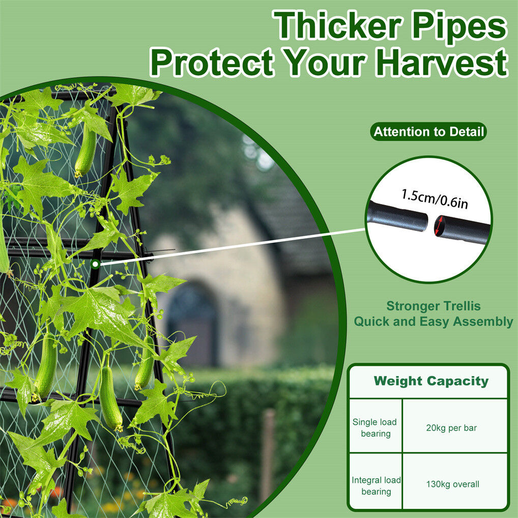 XL Heavy Duty Garden Trellis for Climbing Plants with Netting Tristar Online