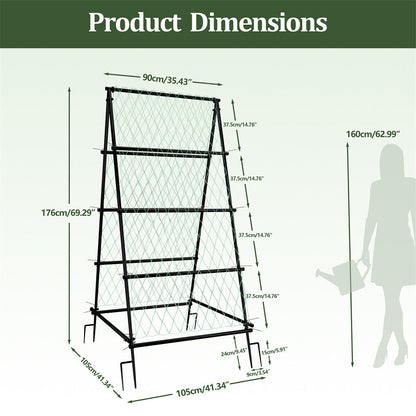 XL Heavy Duty Garden Trellis for Climbing Plants with Netting Tristar Online