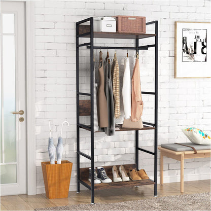 Heavy Duty Clothes Rack 3 Tiers MDF & Metal Iron Rail Tristar Online