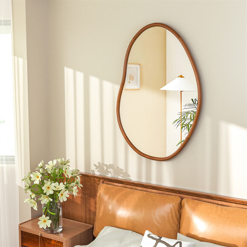 Large Art Deco Asymmetrical Wall Mirror 74.3x110cm Tristar Online