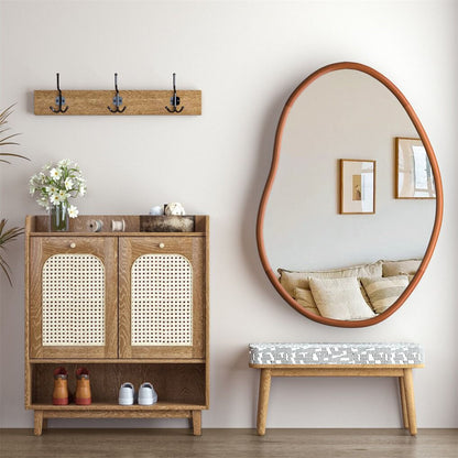 Large Art Deco Asymmetrical Wall Mirror 74.3x110cm Tristar Online