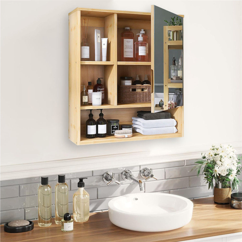 Wall Cabinet Bathroom Mirror Storage Medicine 55.5cm Tristar Online