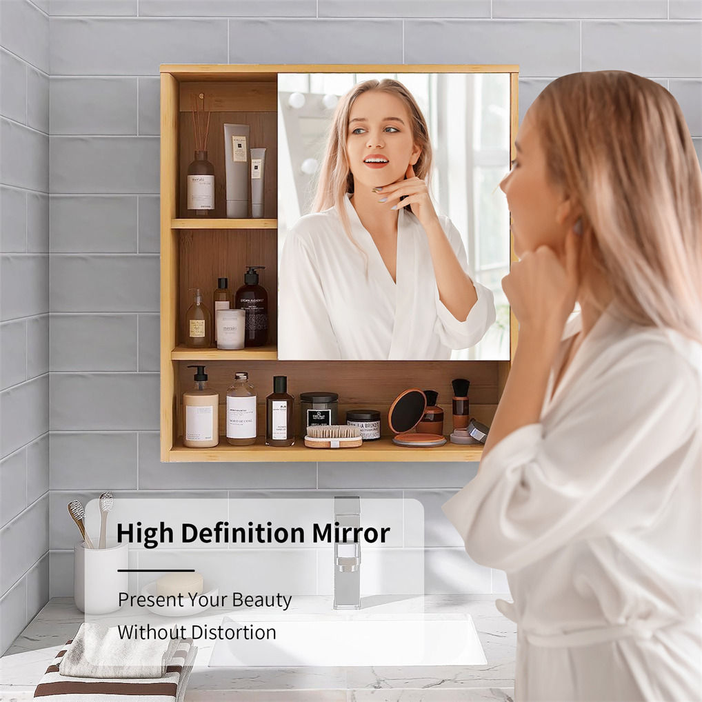 Wall Cabinet Bathroom Mirror Storage Medicine 55.5cm Tristar Online