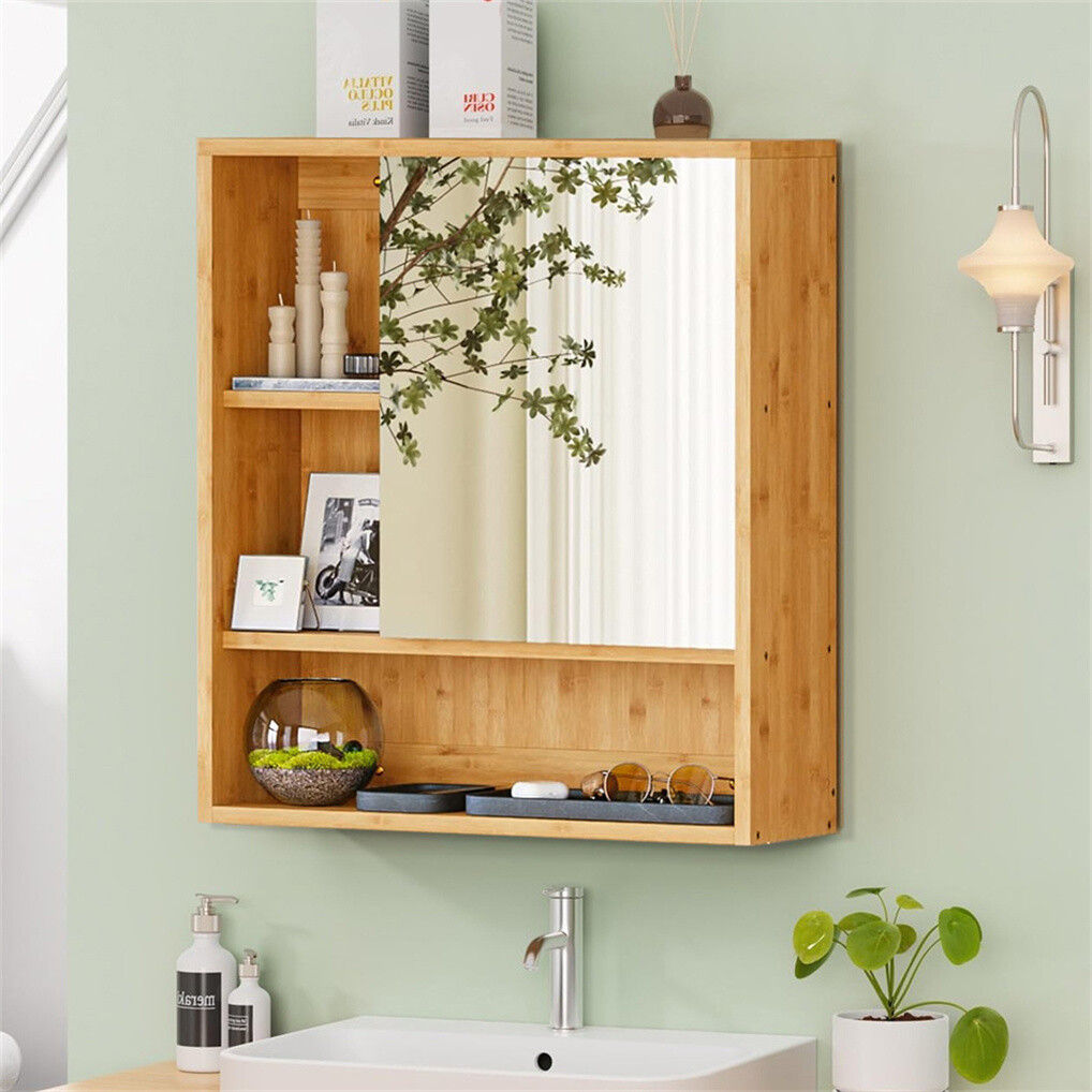 Wall Cabinet Bathroom Mirror Storage Medicine 55.5cm Tristar Online