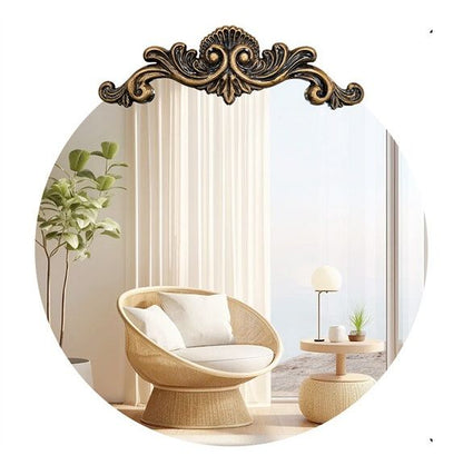 Baroque Antique Round Mirror 70x74.5 cm Tristar Online
