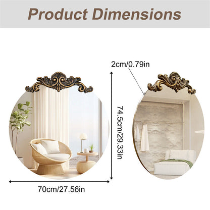 Baroque Antique Round Mirror 70x74.5 cm Tristar Online