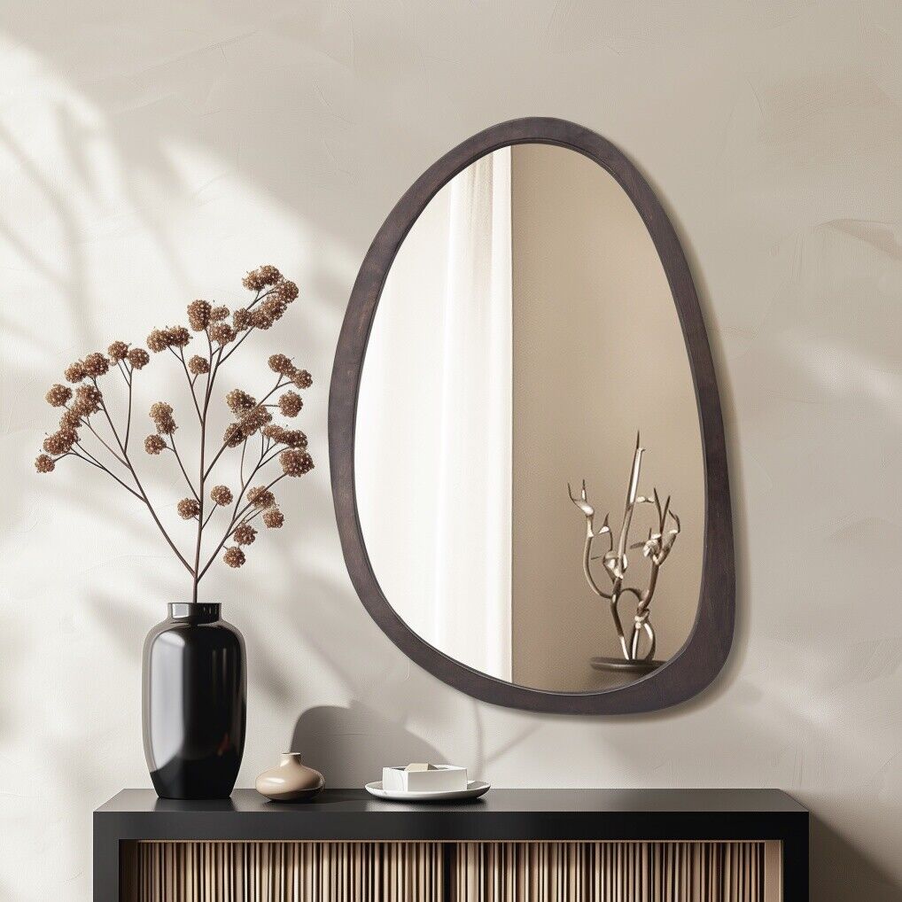 Antique Wooden Frame Wall Mirror HD 60x90cm Tristar Online