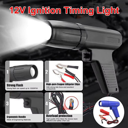 Universal 12V Ignition Timing Light Strobe Lamp 1.36m Cable Tristar Online