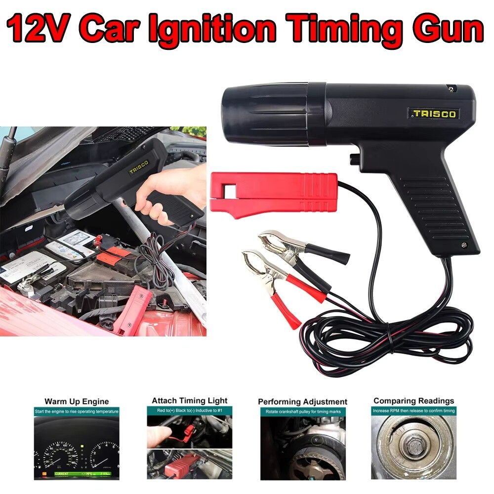 Universal 12V Ignition Timing Light Strobe Lamp 1.36m Cable Tristar Online