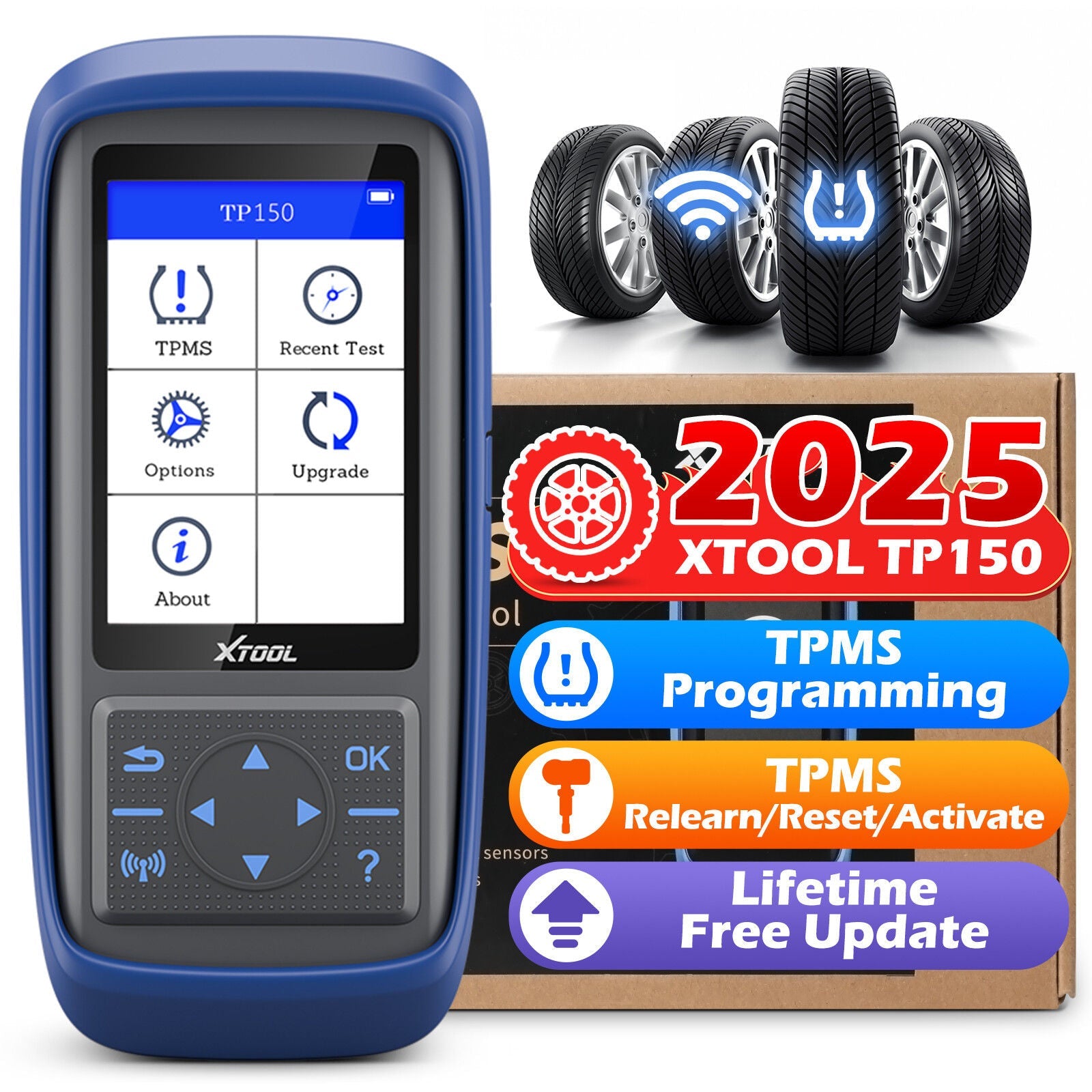 TP150 TPMS Reset Tool 2025 WiFi CAN EOBD OBDII Tristar Online