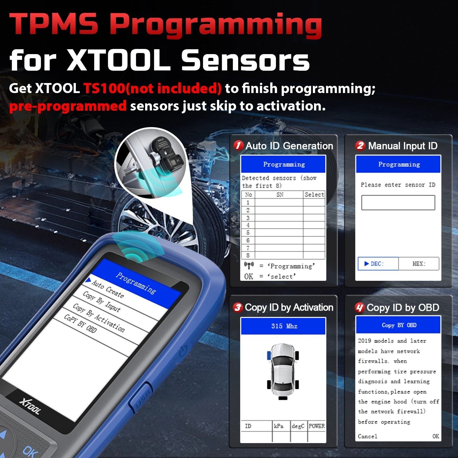 TP150 TPMS Reset Tool 2025 WiFi CAN EOBD OBDII Tristar Online
