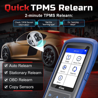 TP150 TPMS Reset Tool 2025 WiFi CAN EOBD OBDII Tristar Online