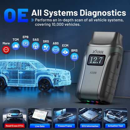2025 A30M Bluetooth Diagnostic Scanner Global Version Tristar Online