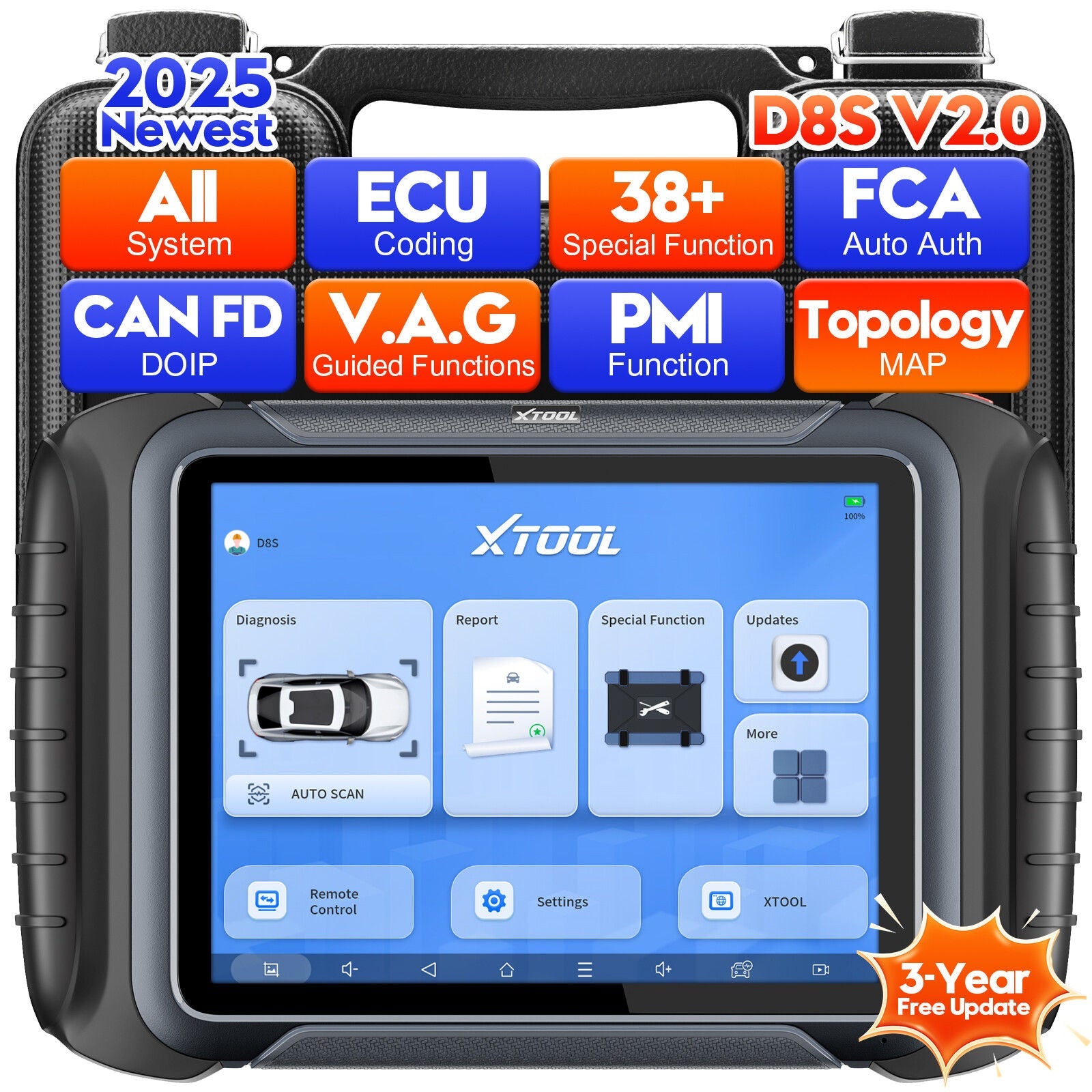 D8S OBD2 Scanner Diagnostic Tool 2025 Newest Version Tristar Online