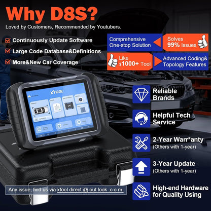 D8S OBD2 Scanner Diagnostic Tool 2025 Newest Version Tristar Online