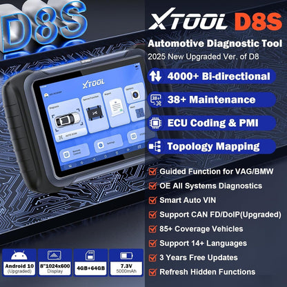D8S OBD2 Scanner Diagnostic Tool 2025 Newest Version Tristar Online