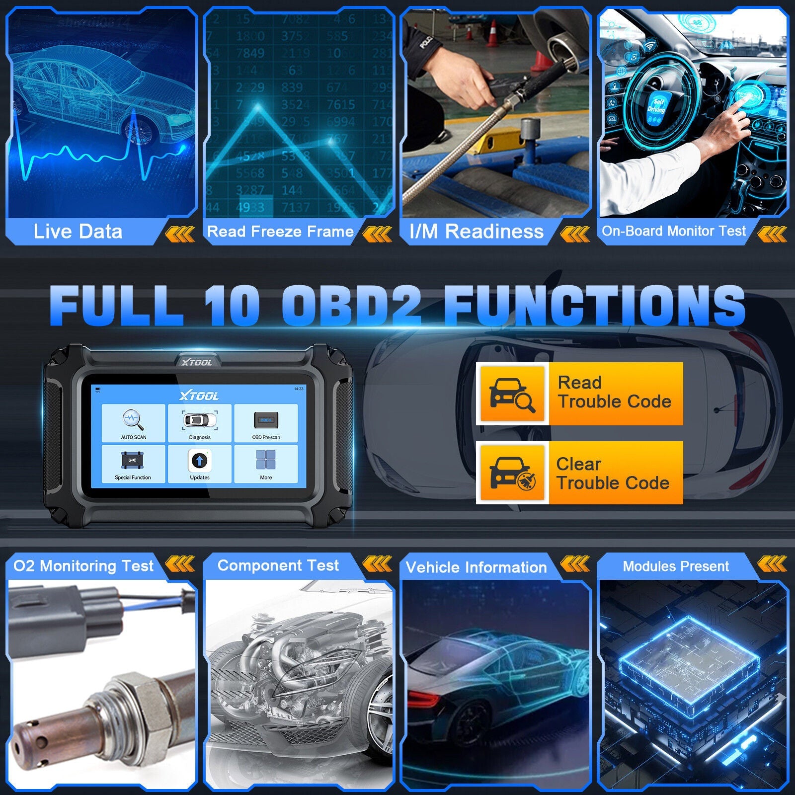 2025 D5 OBD2 Scanner ABS SRS Engine Diagnostic Tool Tristar Online