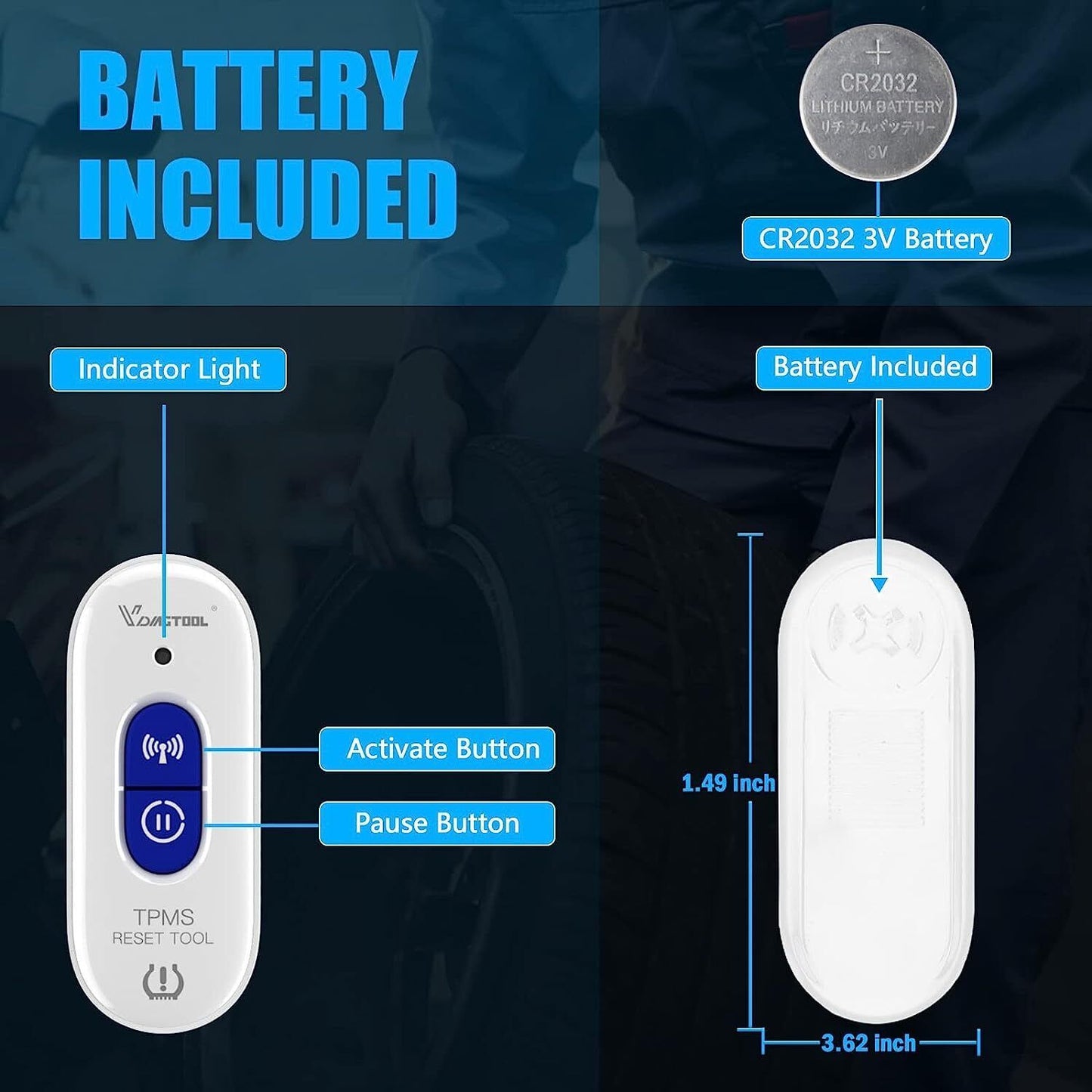 TP508 TPMS Relearn Tool for GM Tire Pressure Reset Tristar Online