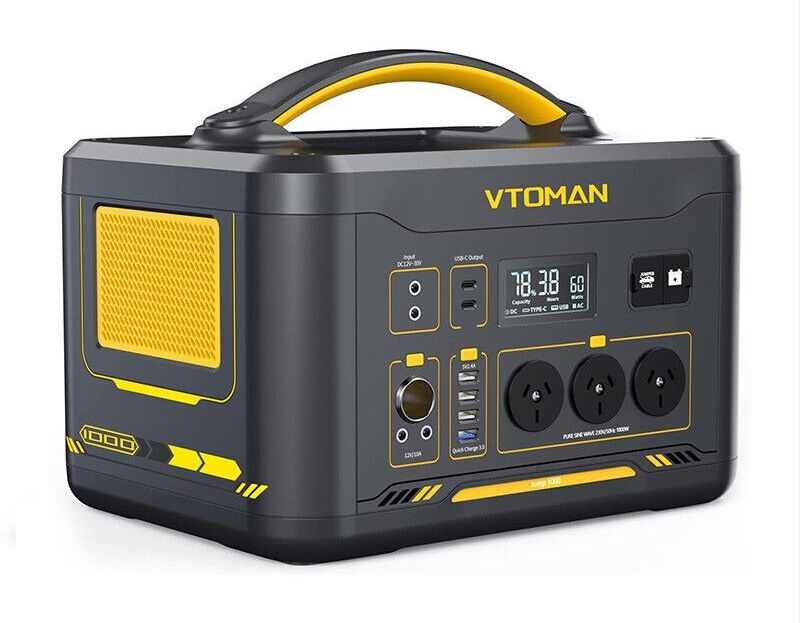 1000W 1408Wh Solar Generator 10A Black Portable Power Station Tristar Online