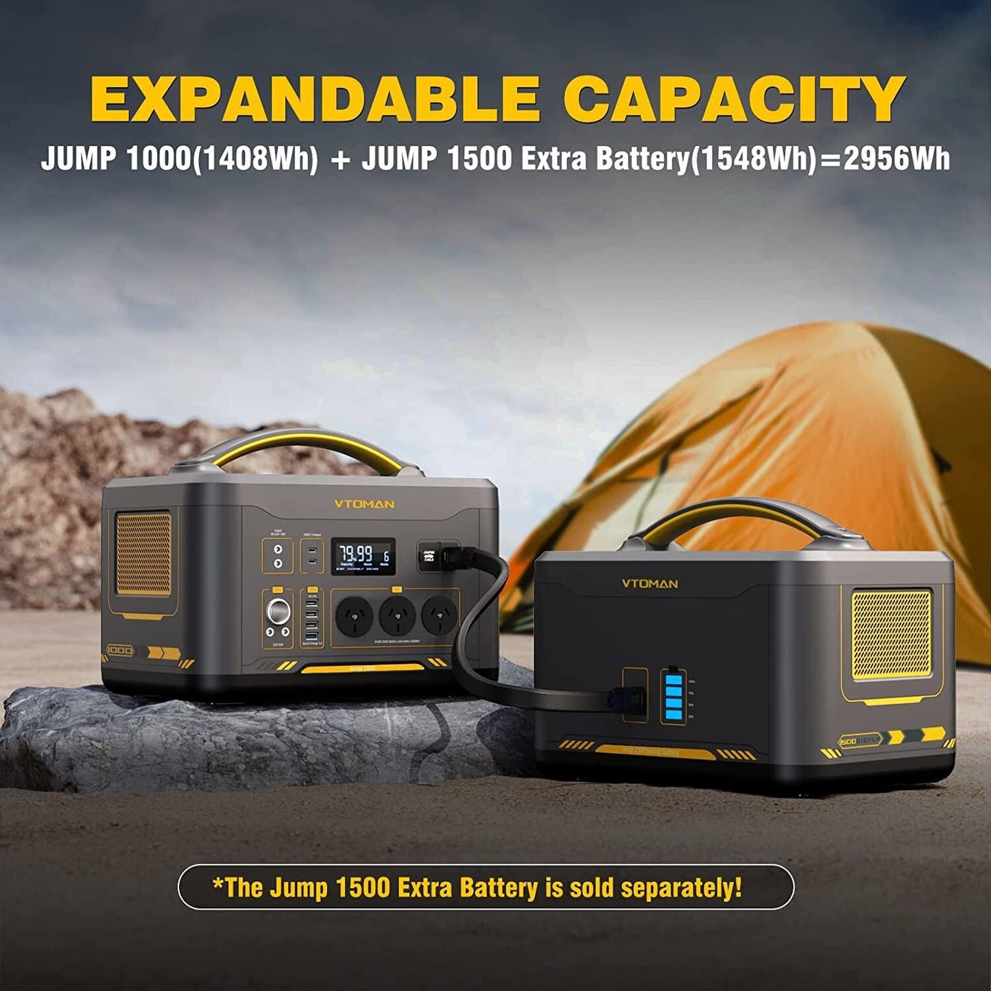 1000W 1408Wh Solar Generator 10A Black Portable Power Station Tristar Online