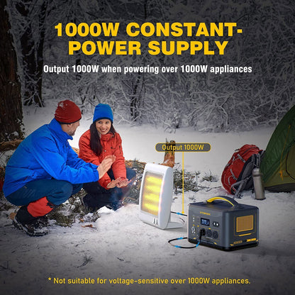 1000W 1408Wh Solar Generator 10A Black Portable Power Station Tristar Online