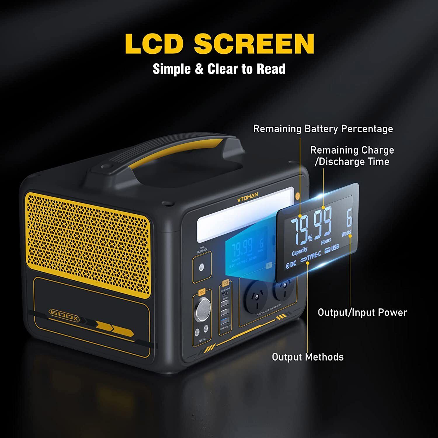 Jump 600X 600W Power Station 110W Solar Panel 10A AC/DC Tristar Online