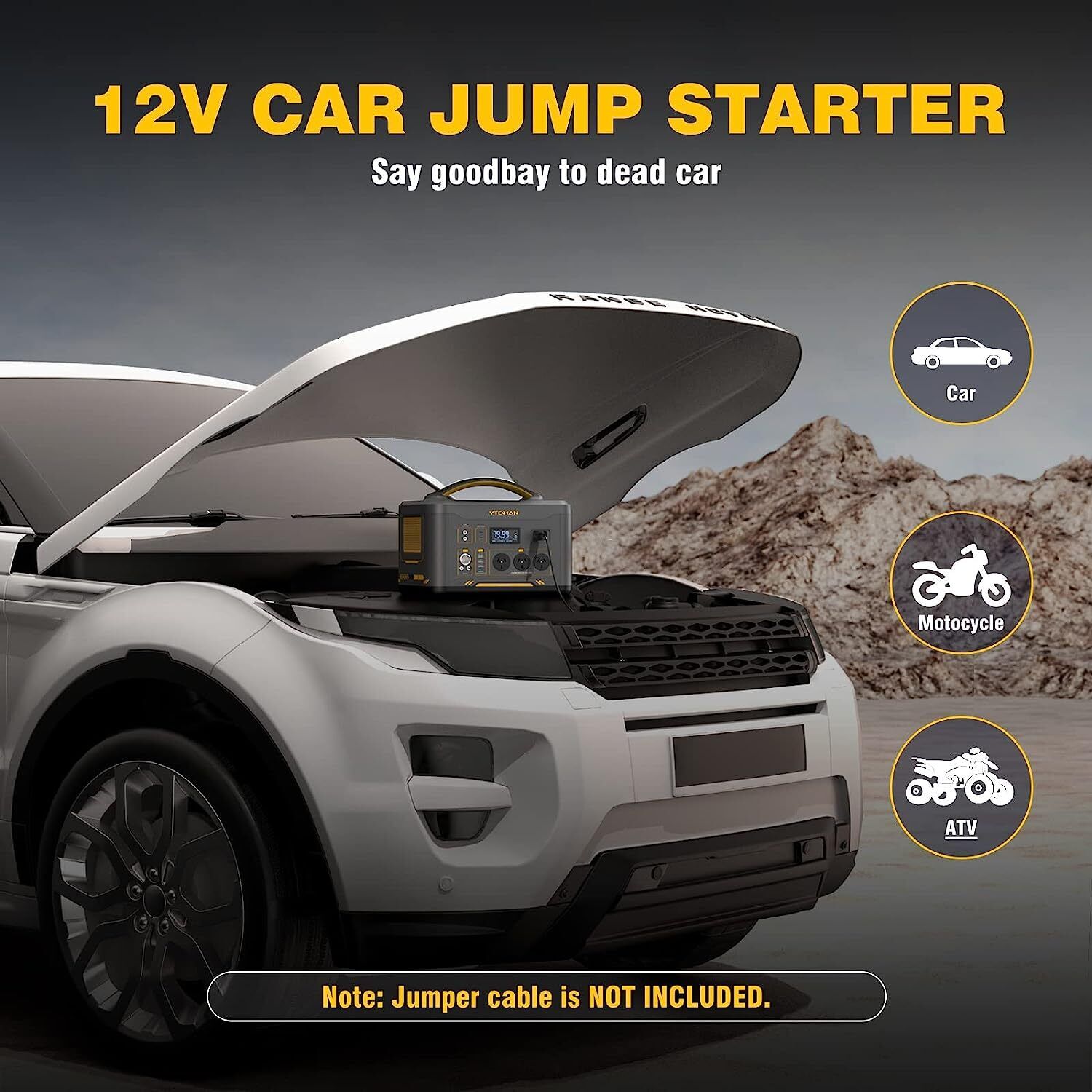 Jump 1000 1000W 1408Wh Power Station + 110W Solar Panel Tristar Online