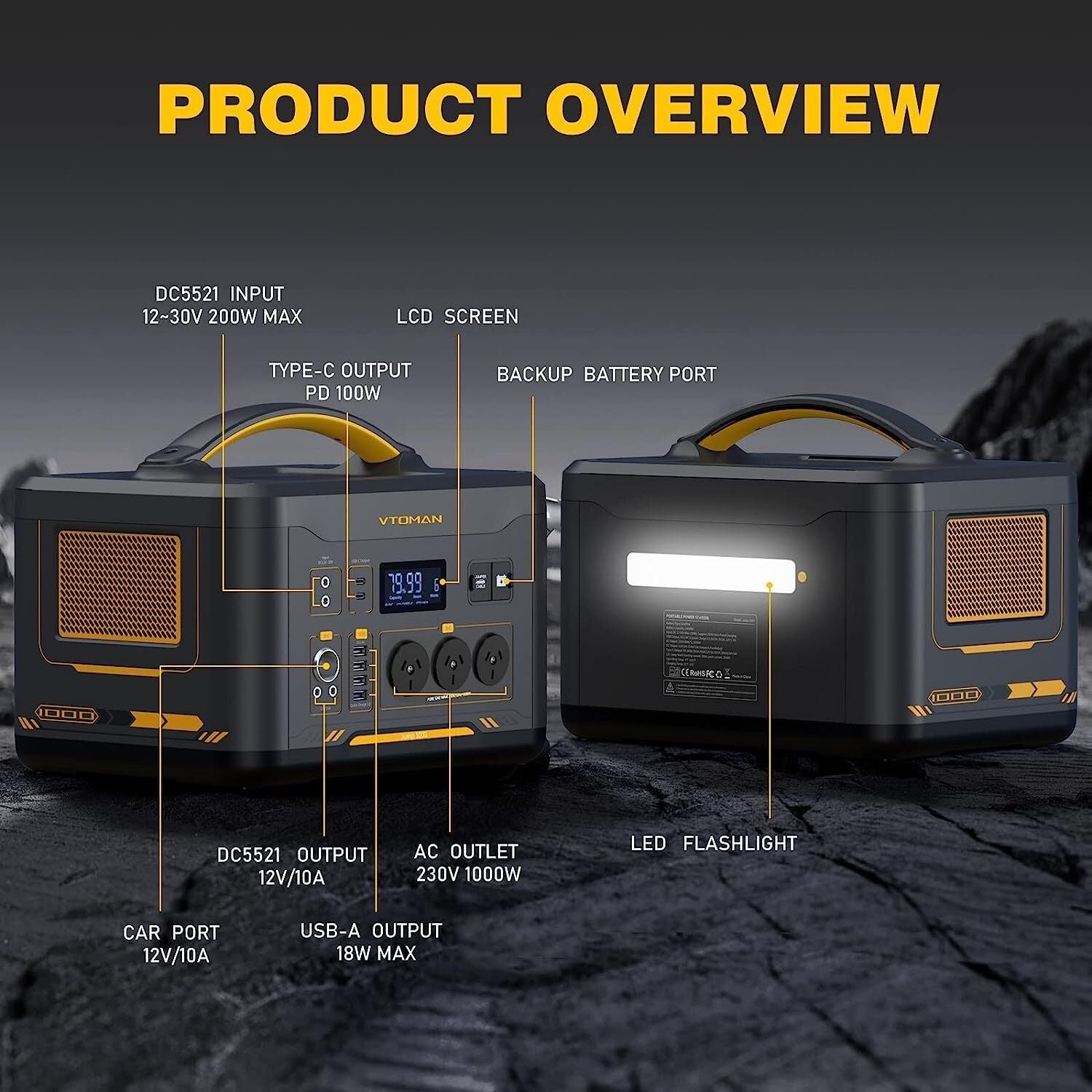 Jump 1000 1000W 1408Wh Power Station + 110W Solar Panel Tristar Online