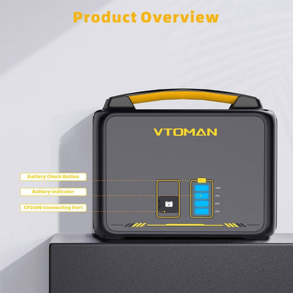 640Wh Solar Expansion Battery LiFePO4 BMS Jump 600X Tristar Online
