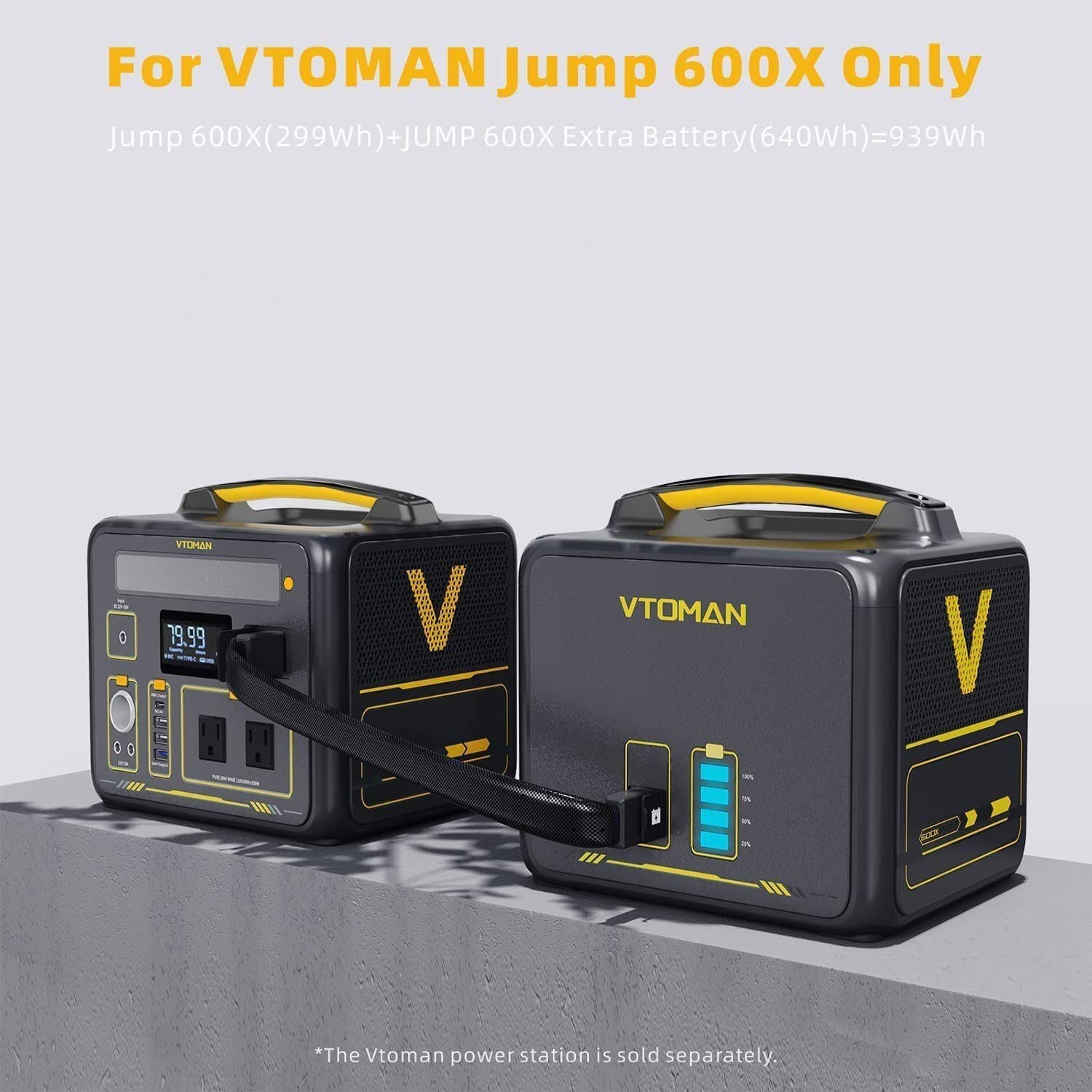 640Wh Solar Expansion Battery LiFePO4 BMS Jump 600X Tristar Online