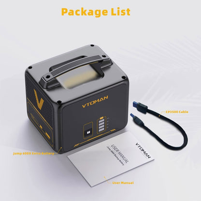 640Wh Solar Expansion Battery LiFePO4 BMS Jump 600X Tristar Online