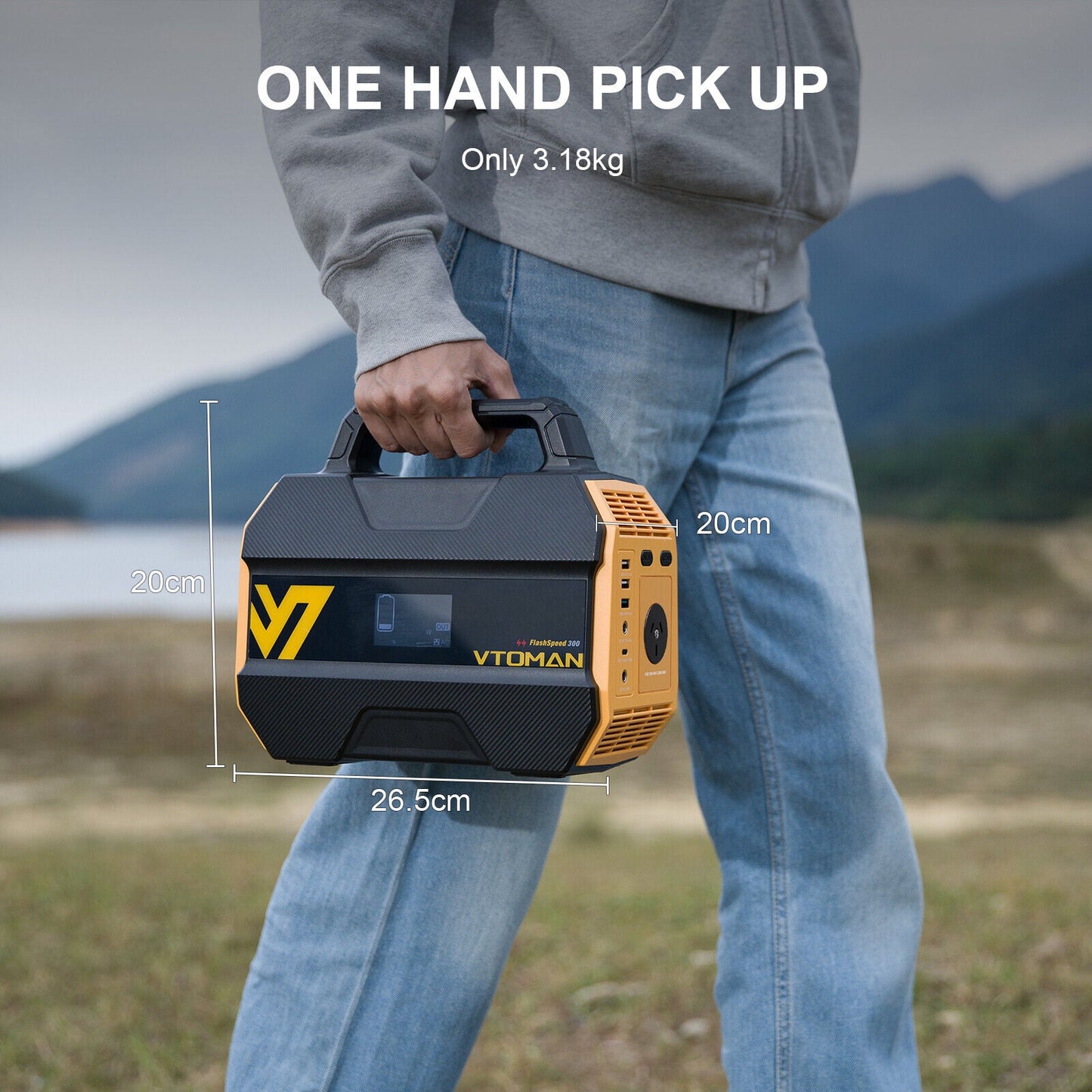 FlashSpeed 300 Solar Power Station 600W AC/DC for Camping AU Tristar Online