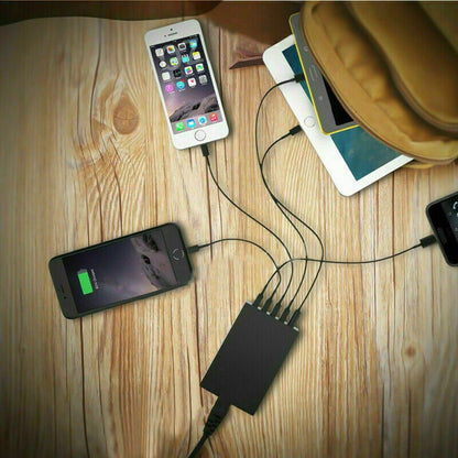 40W 5-Port USB Wall Charger Fast AC Adapter Multi Travel Tristar Online