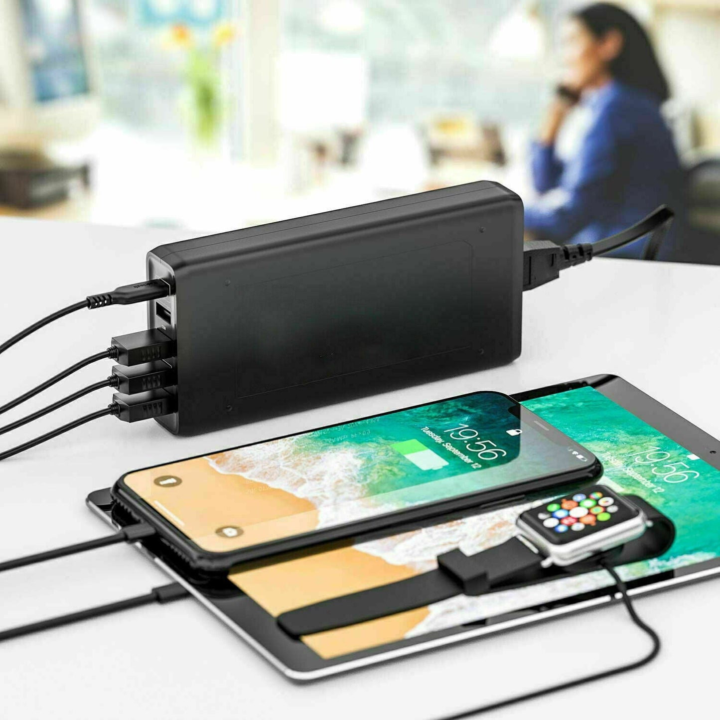 40W 5-Port USB Wall Charger Fast AC Adapter Multi Travel Tristar Online