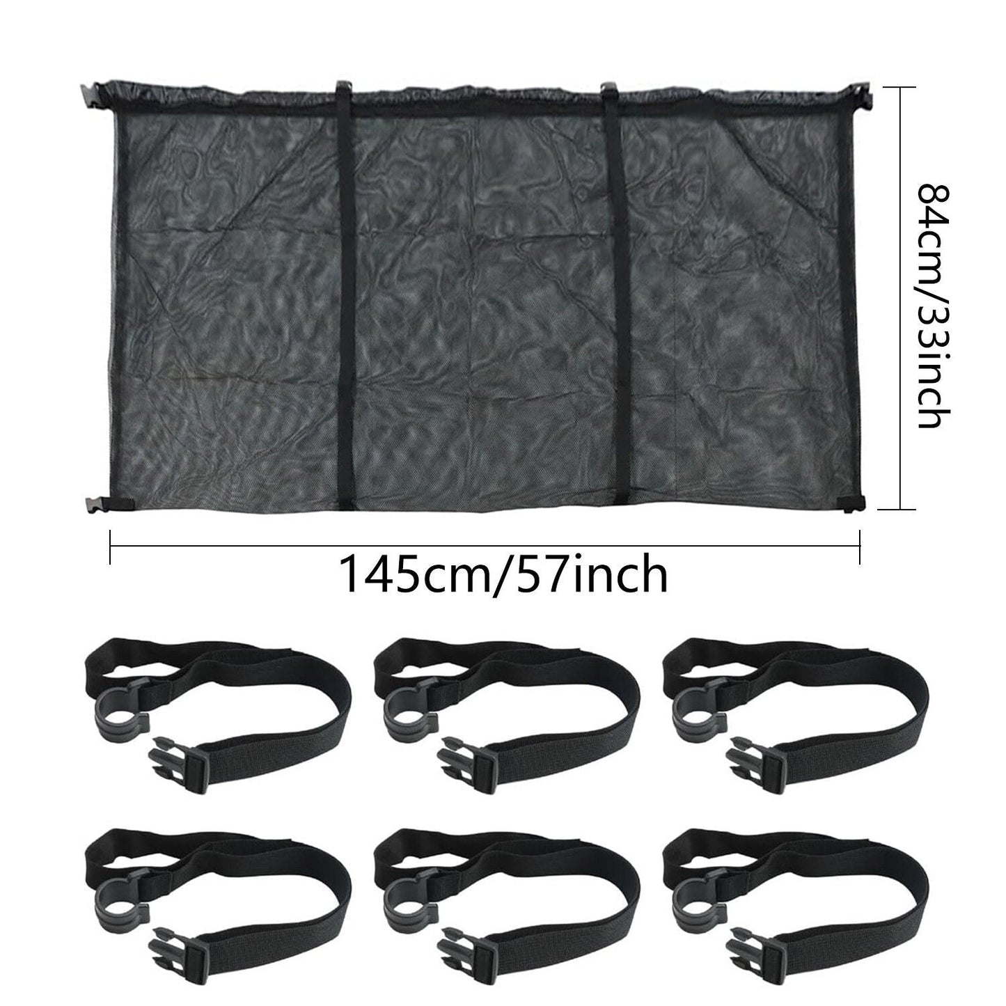 145x145CM Heavy Duty Pool Toy Storage Net Bag Adjustable Organizer Tristar Online