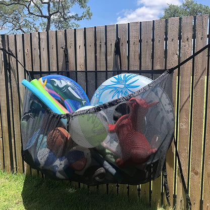 145x145CM Heavy Duty Pool Toy Storage Net Bag Adjustable Organizer Tristar Online