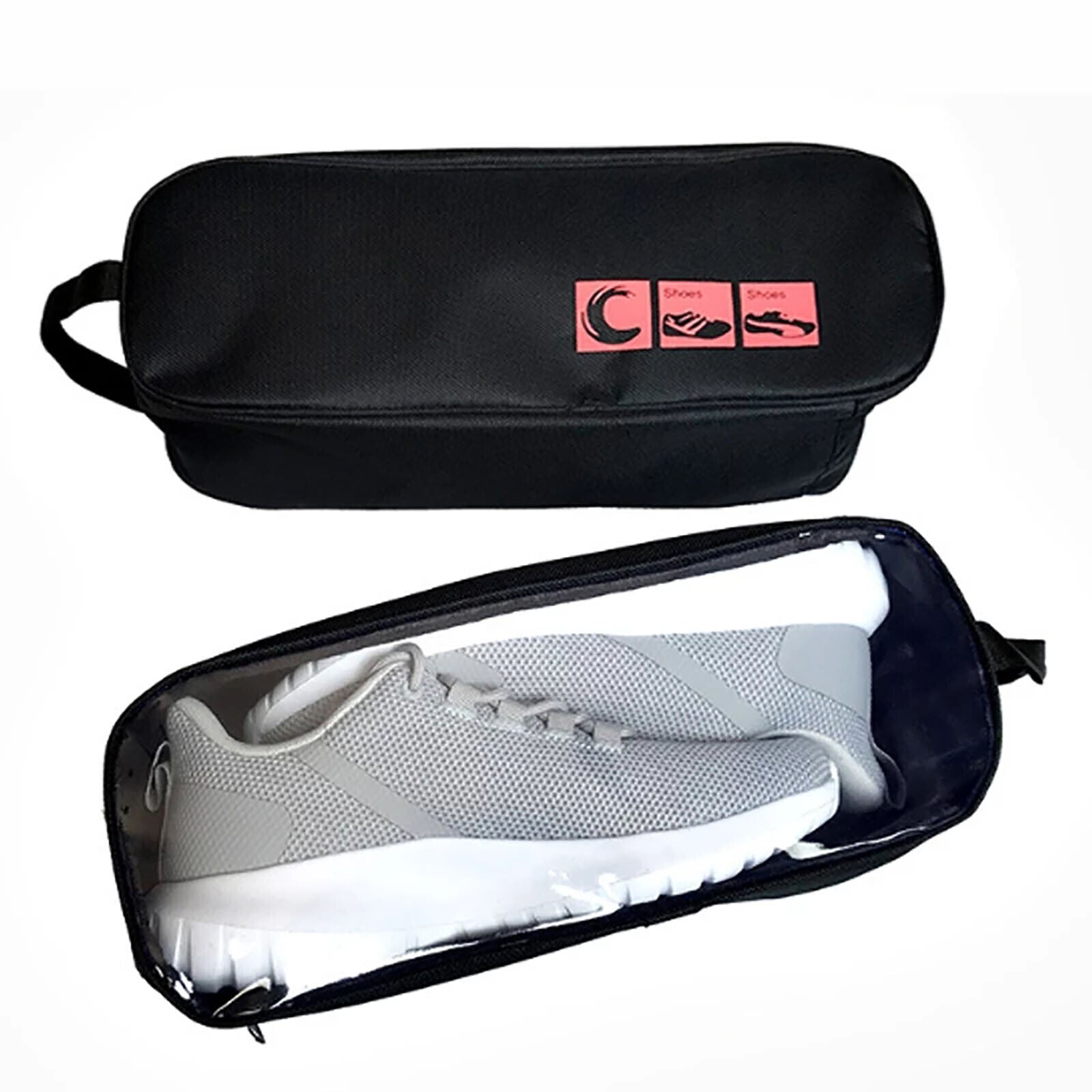 Portable Waterproof Shoe Bag with View Window 13cm High Tristar Online