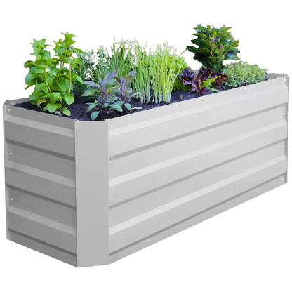 Slimline Garden Bed 120 x 45 x 45cm White Tristar Online