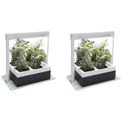 2 x Herb Lamp LED 4 Pot Grower 37 x 22 x 36cm Tristar Online
