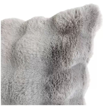 Luxe faux fur cushion 55 x 55cm grey Tristar Online