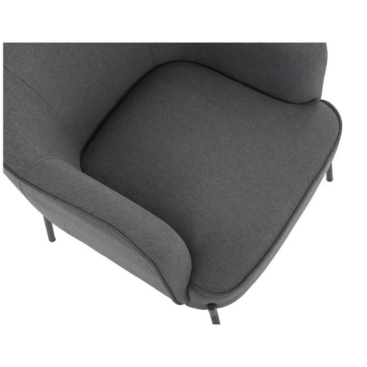 Upholstered Armchair Dark Grey Tristar Online