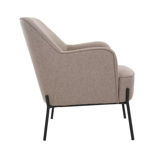 Hugo upholstered armchair light brown Tristar Online