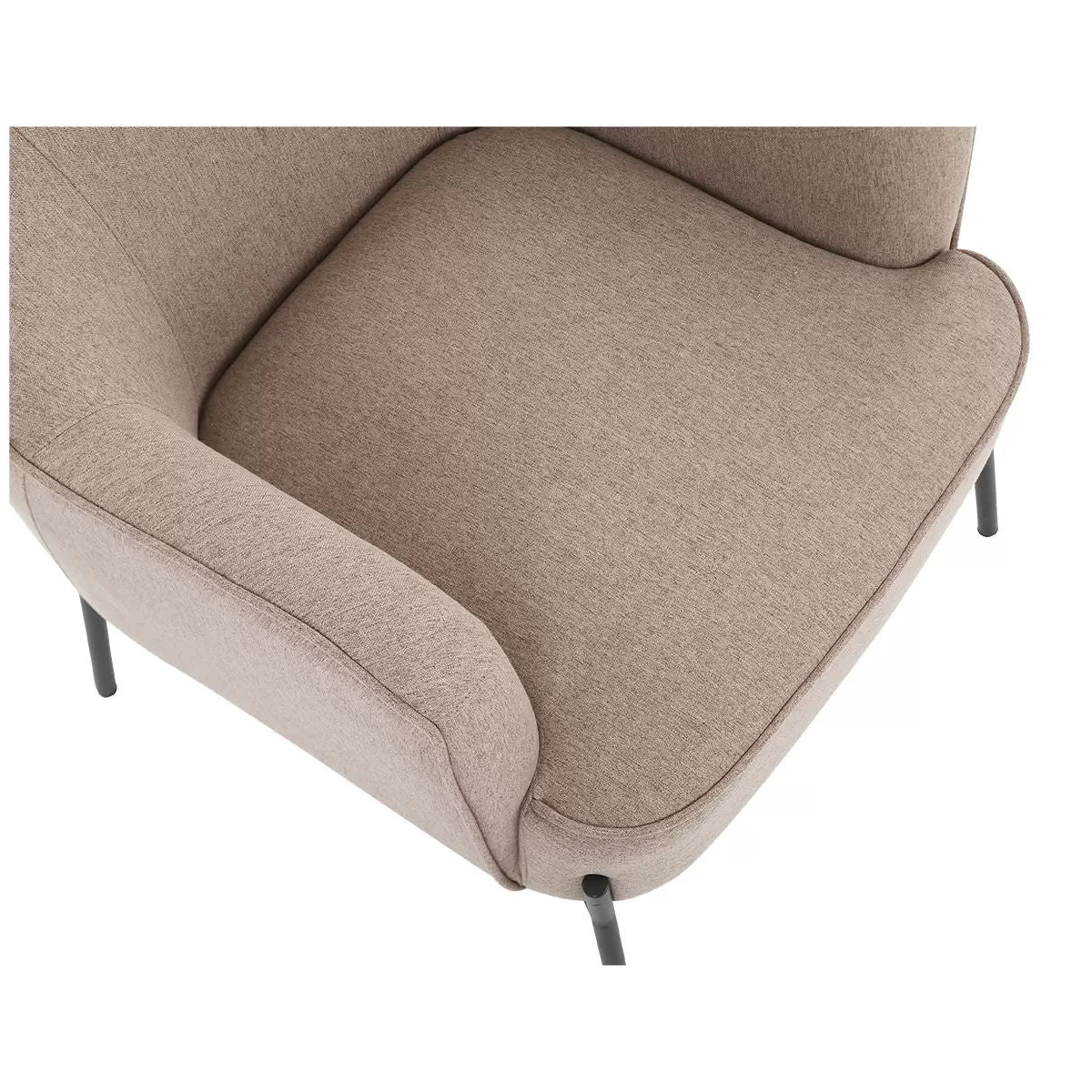 Hugo upholstered armchair light brown Tristar Online