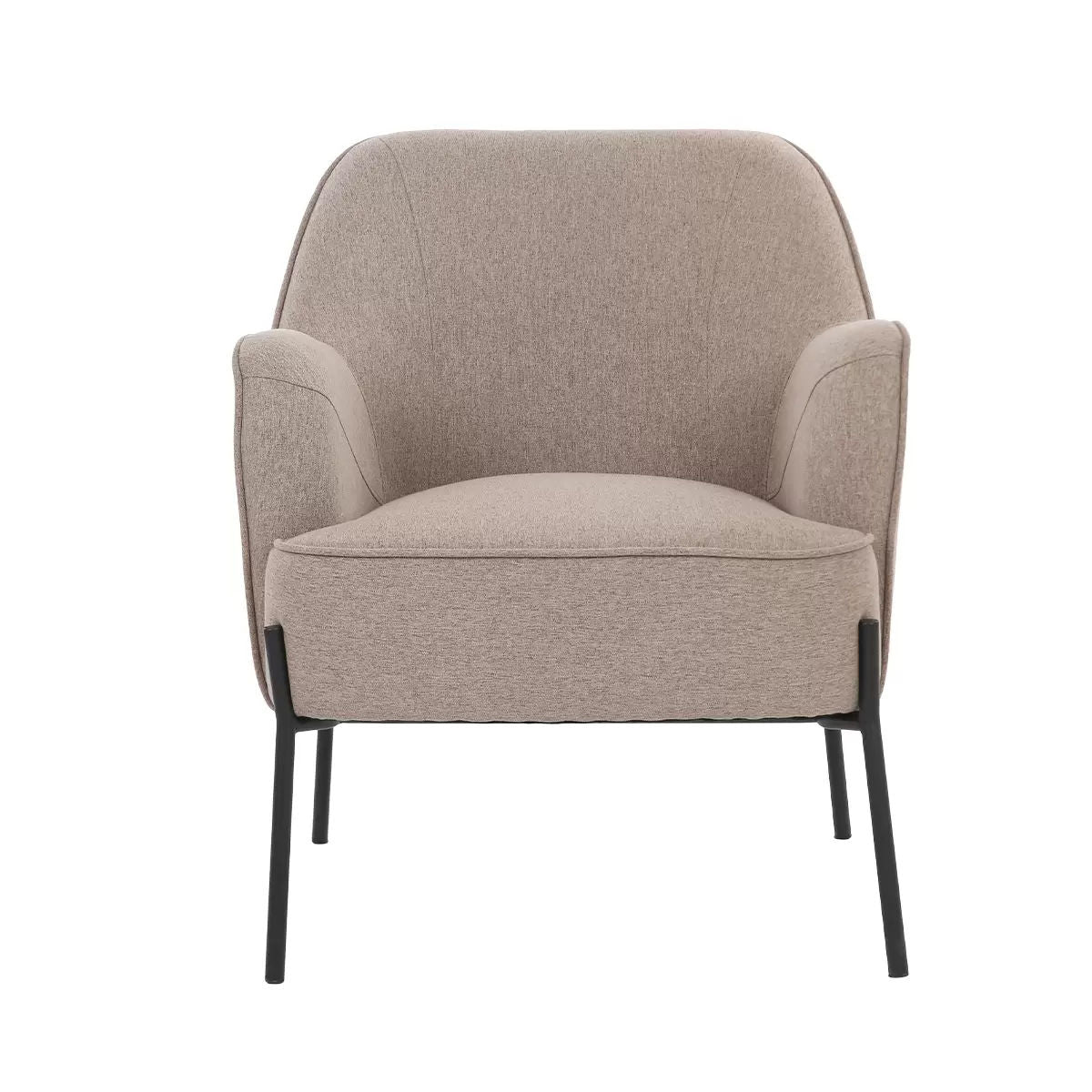 Hugo upholstered armchair light brown Tristar Online