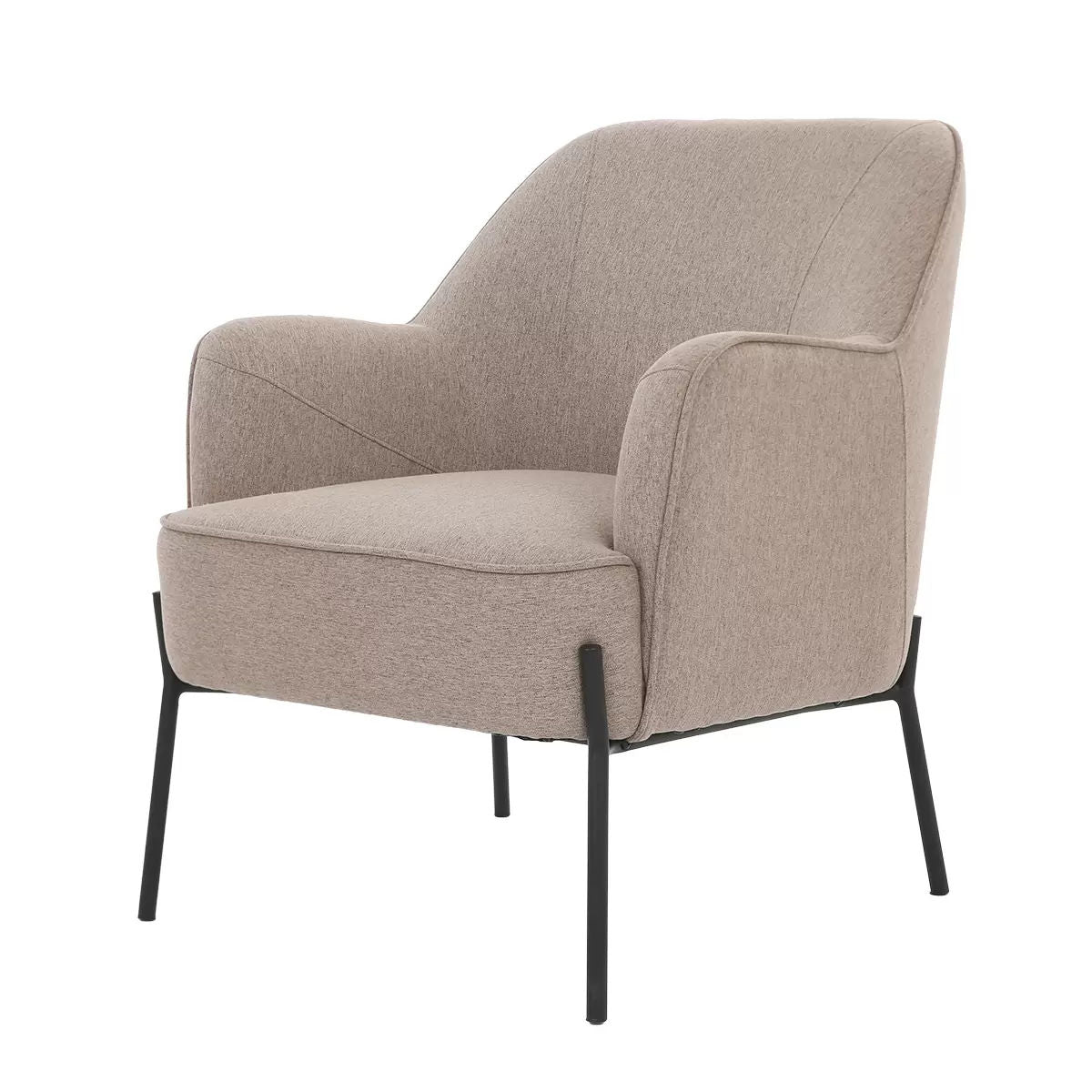 Hugo upholstered armchair light brown Tristar Online