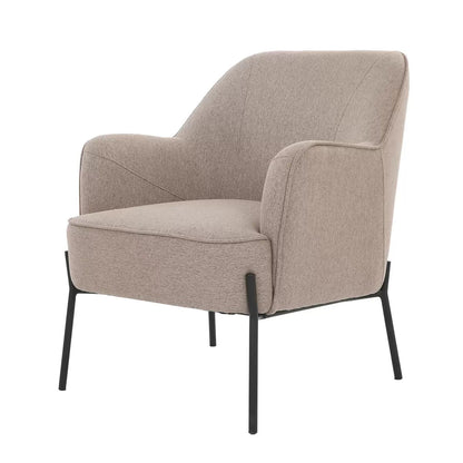 Hugo upholstered armchair light brown Tristar Online